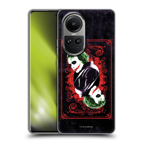 The Dark Knight Graphics Joker Card Soft Gel Case for OPPO Reno10 5G / Reno10 Pro 5G