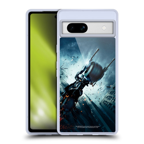 The Dark Knight Key Art Batman Batpod Soft Gel Case for Google Pixel 7a