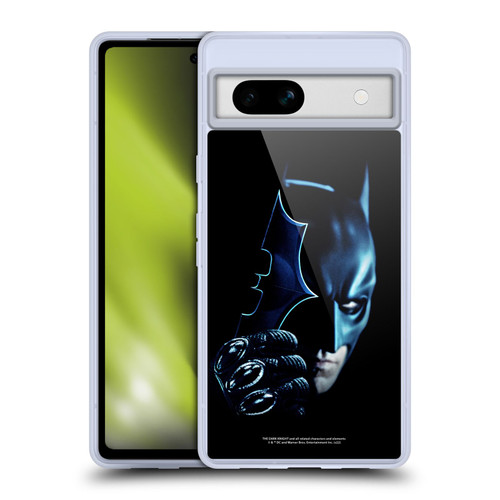 The Dark Knight Key Art Batman Batarang Soft Gel Case for Google Pixel 7a