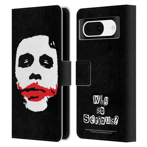 The Dark Knight Character Art Joker Face Leather Book Wallet Case Cover For Google Pixel 8