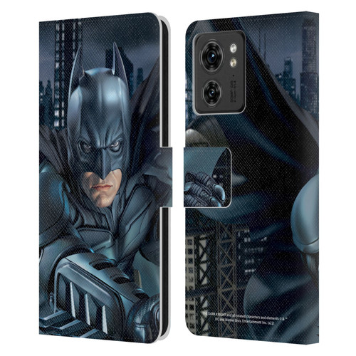 The Dark Knight Character Art Batman Leather Book Wallet Case Cover For Motorola Moto Edge 40