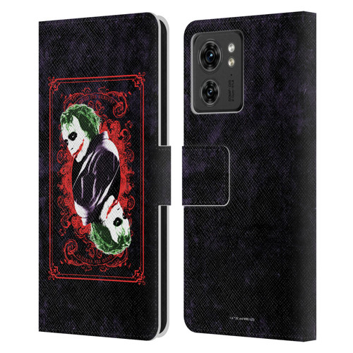The Dark Knight Graphics Joker Card Leather Book Wallet Case Cover For Motorola Moto Edge 40