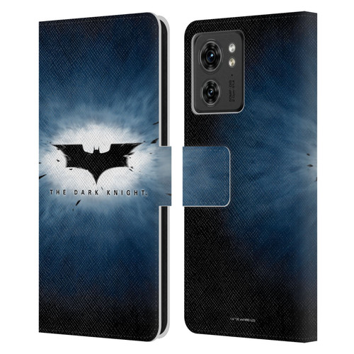 The Dark Knight Graphics Logo Leather Book Wallet Case Cover For Motorola Moto Edge 40
