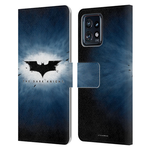The Dark Knight Graphics Logo Leather Book Wallet Case Cover For Motorola Moto Edge 40 Pro