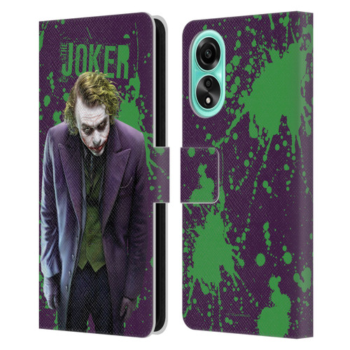 The Dark Knight Graphics Character Art Leather Book Wallet Case Cover For OPPO A78 5G