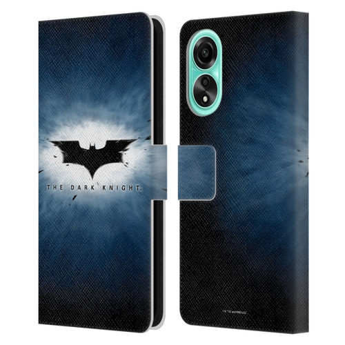 The Dark Knight Graphics Logo Leather Book Wallet Case Cover For OPPO A78 4G
