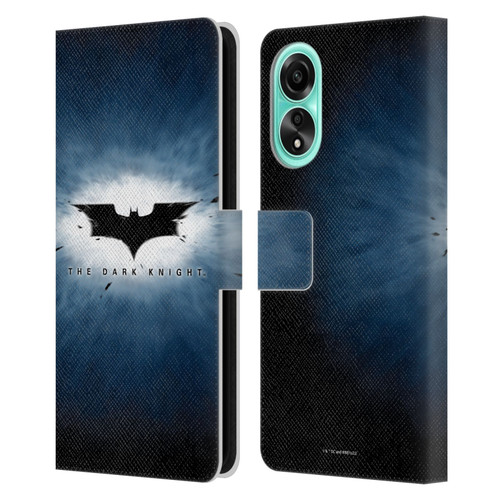 The Dark Knight Graphics Logo Leather Book Wallet Case Cover For OPPO A78 5G
