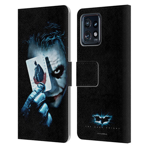 The Dark Knight Key Art Joker Card Leather Book Wallet Case Cover For Motorola Moto Edge 40 Pro