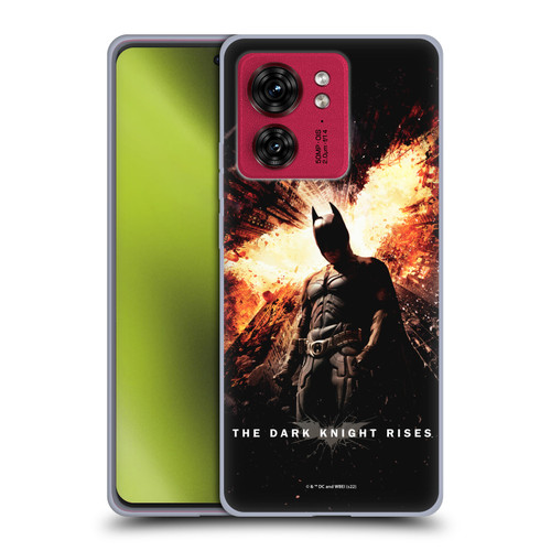 The Dark Knight Rises Key Art Batman Poster Soft Gel Case for Motorola Moto Edge 40