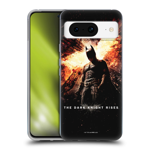 The Dark Knight Rises Key Art Batman Poster Soft Gel Case for Google Pixel 8