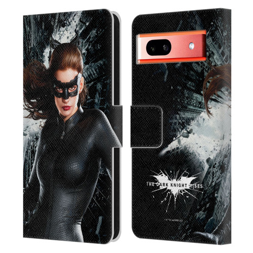The Dark Knight Rises Character Art Catwoman Leather Book Wallet Case Cover For Google Pixel 7a