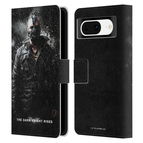 The Dark Knight Rises Key Art Bane Rain Poster Leather Book Wallet Case Cover For Google Pixel 8