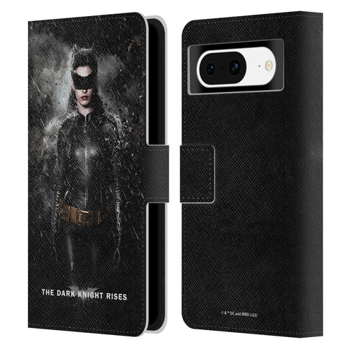 The Dark Knight Rises Key Art Catwoman Rain Poster Leather Book Wallet Case Cover For Google Pixel 8