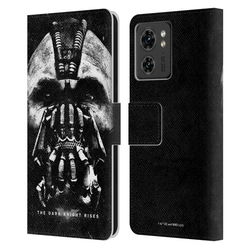 The Dark Knight Rises Key Art Bane Leather Book Wallet Case Cover For Motorola Moto Edge 40