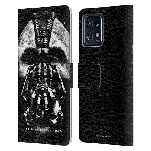 The Dark Knight Rises Key Art Bane Leather Book Wallet Case Cover For Motorola Moto Edge 40 Pro
