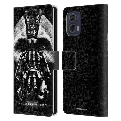 The Dark Knight Rises Key Art Bane Leather Book Wallet Case Cover For Motorola Moto G73 5G