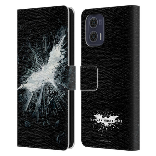 The Dark Knight Rises Logo Poster Leather Book Wallet Case Cover For Motorola Moto G73 5G