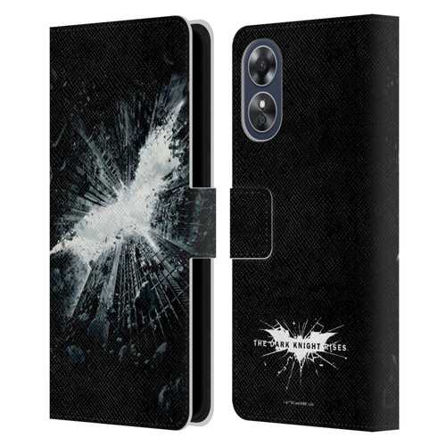 The Dark Knight Rises Logo Poster Leather Book Wallet Case Cover For OPPO A17