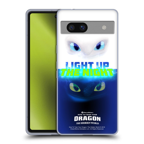 How To Train Your Dragon III Night And Light Toothless & Light Fury Soft Gel Case for Google Pixel 7a