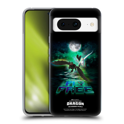 How To Train Your Dragon III Night And Light Toothless & Light Fury Fly Soft Gel Case for Google Pixel 8
