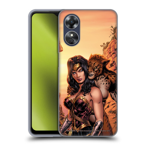 Wonder Woman DC Comics Comic Book Cover Rebirth #3 Cheetah Soft Gel Case for OPPO A17