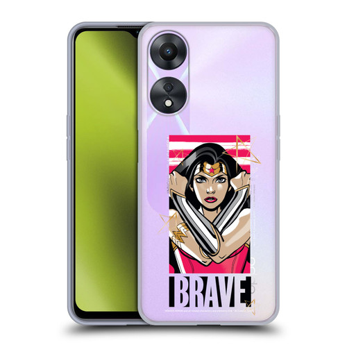 Wonder Woman DC Comics Graphic Arts Brave Soft Gel Case for OPPO A78 5G