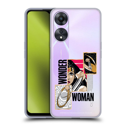Wonder Woman DC Comics Graphic Arts Weapons Soft Gel Case for OPPO A78 5G