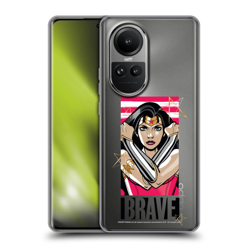 Wonder Woman DC Comics Graphic Arts Brave Soft Gel Case for OPPO Reno10 5G / Reno10 Pro 5G