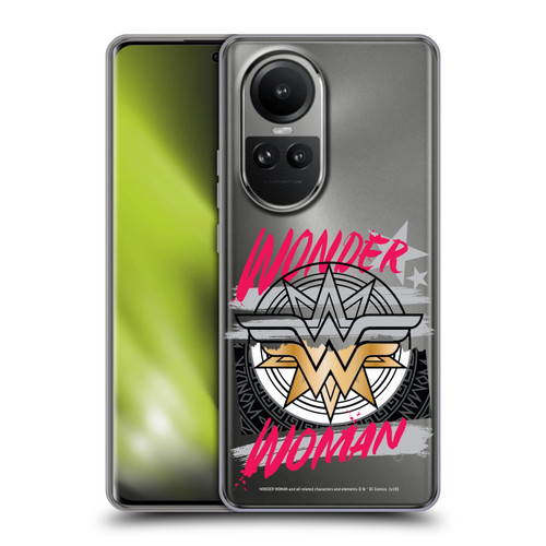 Wonder Woman DC Comics Graphic Arts Shield Soft Gel Case for OPPO Reno10 5G / Reno10 Pro 5G