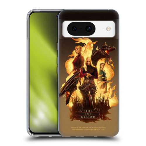 House Of The Dragon: Television Series Art Iron Throne Soft Gel Case for Google Pixel 8