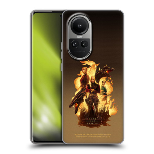 House Of The Dragon: Television Series Art Iron Throne Soft Gel Case for OPPO Reno10 5G / Reno10 Pro 5G