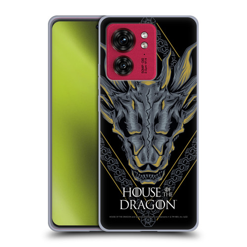 House Of The Dragon: Television Series Graphics Dragon Head Soft Gel Case for Motorola Moto Edge 40