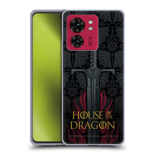 House Of The Dragon: Television Series Graphics Sword Soft Gel Case for Motorola Moto Edge 40