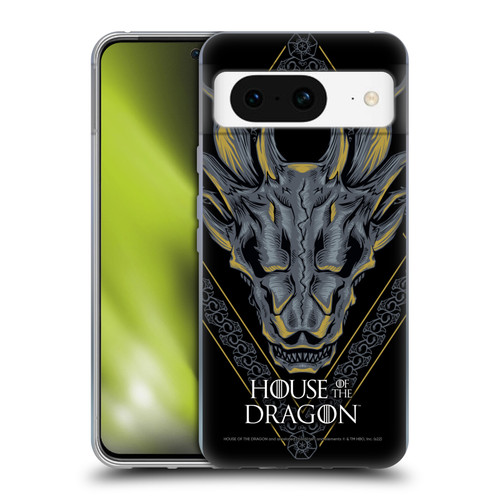 House Of The Dragon: Television Series Graphics Dragon Head Soft Gel Case for Google Pixel 8