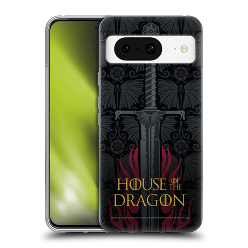 House Of The Dragon: Television Series Graphics Sword Soft Gel Case for Google Pixel 8