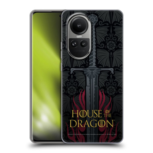 House Of The Dragon: Television Series Graphics Sword Soft Gel Case for OPPO Reno10 5G / Reno10 Pro 5G