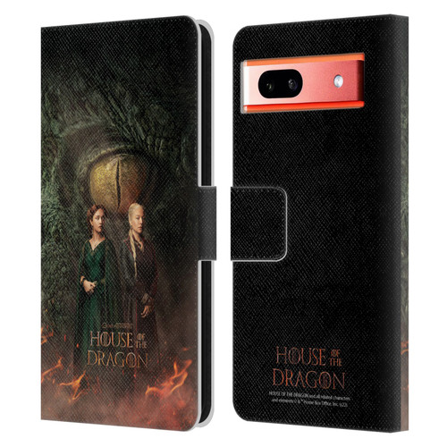 House Of The Dragon: Television Series Art Poster Leather Book Wallet Case Cover For Google Pixel 7a