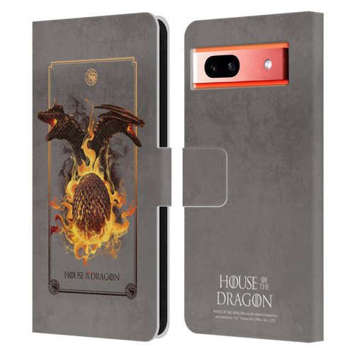 House Of The Dragon: Television Series Art Syrax and Caraxes Leather Book Wallet Case Cover For Google Pixel 7a