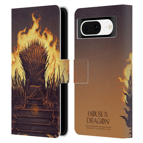 House Of The Dragon: Television Series Art Iron Throne Leather Book Wallet Case Cover For Google Pixel 8