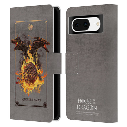 House Of The Dragon: Television Series Art Syrax and Caraxes Leather Book Wallet Case Cover For Google Pixel 8