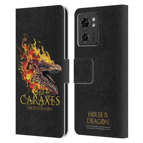House Of The Dragon: Television Series Art Caraxes Leather Book Wallet Case Cover For Motorola Moto Edge 40