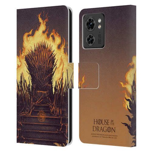 House Of The Dragon: Television Series Art Iron Throne Leather Book Wallet Case Cover For Motorola Moto Edge 40