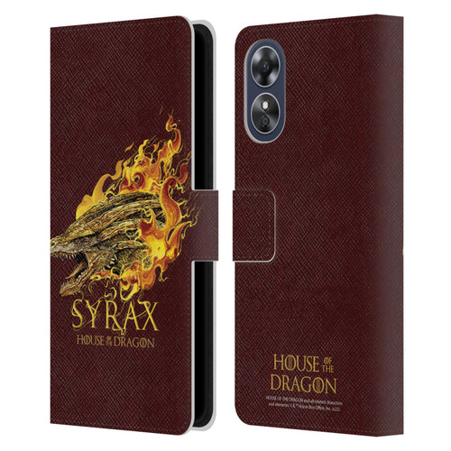 House Of The Dragon: Television Series Art Syrax Leather Book Wallet Case Cover For OPPO A17