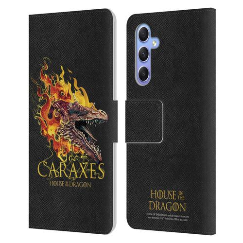 House Of The Dragon: Television Series Art Caraxes Leather Book Wallet Case Cover For Samsung Galaxy A34 5G
