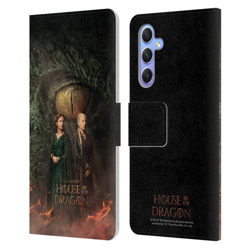 House Of The Dragon: Television Series Art Poster Leather Book Wallet Case Cover For Samsung Galaxy A34 5G