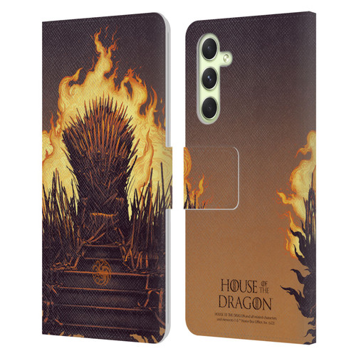 House Of The Dragon: Television Series Art Iron Throne Leather Book Wallet Case Cover For Samsung Galaxy A54 5G