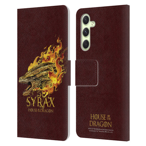 House Of The Dragon: Television Series Art Syrax Leather Book Wallet Case Cover For Samsung Galaxy A54 5G