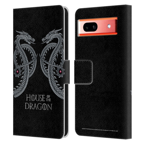 House Of The Dragon: Television Series Graphics Dragon Leather Book Wallet Case Cover For Google Pixel 7a