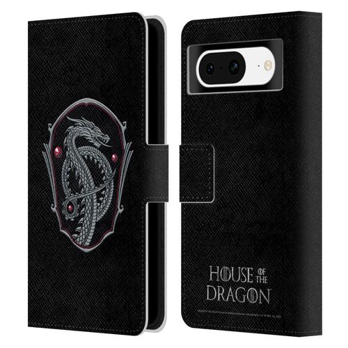 House Of The Dragon: Television Series Graphics Dragon Badge Leather Book Wallet Case Cover For Google Pixel 8
