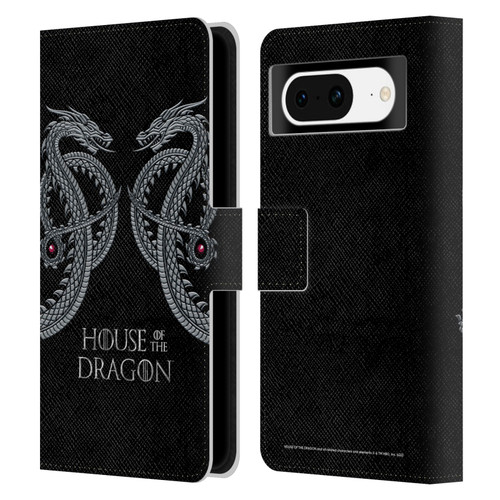 House Of The Dragon: Television Series Graphics Dragon Leather Book Wallet Case Cover For Google Pixel 8